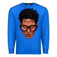 True Royal black man portrait Premium Sweatshirt - texasbilliewilder