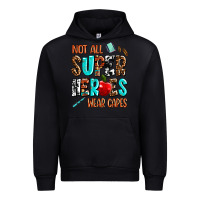 Black not all super heroes wear capes Urban Hoodie - AdoDesignShop