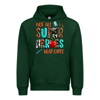 Forest Green not all super heroes wear capes Urban Hoodie - AdoDesignShop