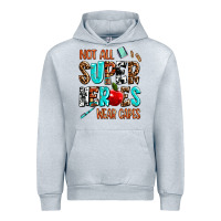 Heather Grey not all super heroes wear capes Urban Hoodie - AdoDesignShop