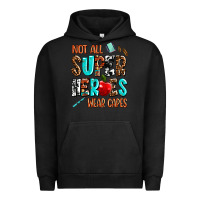 Pigment Black not all super heroes wear capes Urban Hoodie - AdoDesignShop