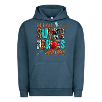 Pigment Midnight Navy not all super heroes wear capes Urban Hoodie - AdoDesignShop