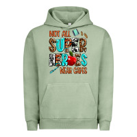 Pigment Oil Green not all super heroes wear capes Urban Hoodie - AdoDesignShop