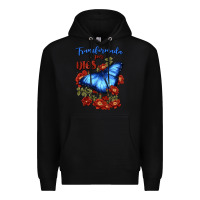 Black transformada por dios Premium Hoodie - JahusDesignShop