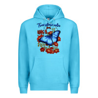 Ocean Blue transformada por dios Premium Hoodie - JahusDesignShop
