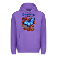 Purple transformada por dios Premium Hoodie - JahusDesignShop