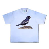 Grape Ice Lark Bunting Colorado State Bird Urban Heavy Tee - RanaPortraitStore