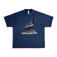 Navy Lark Bunting Colorado State Bird Urban Heavy Tee - RanaPortraitStore