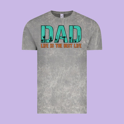 Dad Life Is The Best Life Vintage Tee Designed By Artiststas