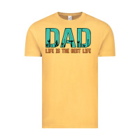 Vintage Mustard dad life is the best life Vintage Tee - Artiststas