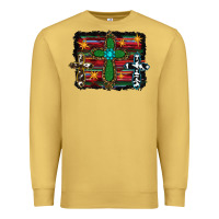 Antique Gold Western Cross Premium Sweatshirt - RanaPortraitStore