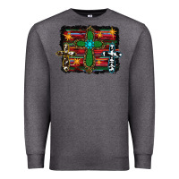 Charcoal Heather Western Cross Premium Sweatshirt - RanaPortraitStore