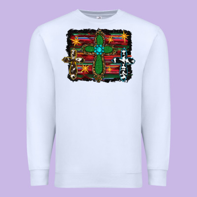 Premium Sweatshirt Western Cross