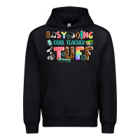 Black busy doing cool teacher stuff Urban Hoodie - AdoDesignShop
