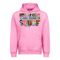 Fuchsia Pink busy doing cool teacher stuff Urban Hoodie - AdoDesignShop