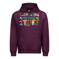 Mauve Wine busy doing cool teacher stuff Urban Hoodie - AdoDesignShop