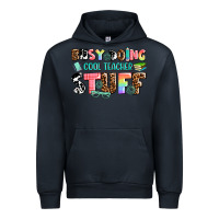Navy busy doing cool teacher stuff Urban Hoodie - AdoDesignShop
