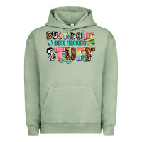 Pigment Oil Green busy doing cool teacher stuff Urban Hoodie - AdoDesignShop