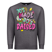 Charcoal Heather 70s made 80s raised Premium Sweatshirt - texasbilliewilder