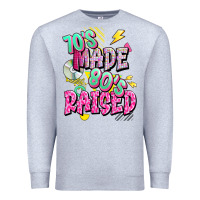 Heather Grey 70s made 80s raised Premium Sweatshirt - texasbilliewilder