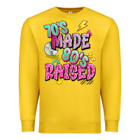 Lemon 70s made 80s raised Premium Sweatshirt - texasbilliewilder