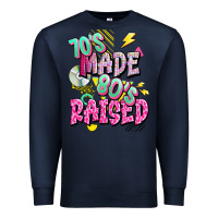 Navy 70s made 80s raised Premium Sweatshirt - texasbilliewilder