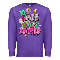 Purple 70s made 80s raised Premium Sweatshirt - texasbilliewilder