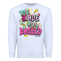 White 70s made 80s raised Premium Sweatshirt - texasbilliewilder