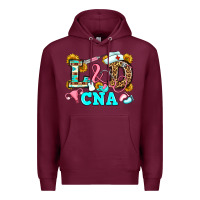 Burgundy labor and delivery cna Premium Hoodie - JahusDesignShop