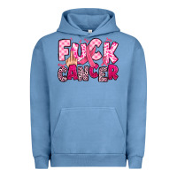 Pigment Pebble Blue fuck cancer Urban Hoodie - JahusDesignShop
