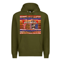 Army Green 4th of July sparkler tribe Premium Hoodie - HRA Design Shop