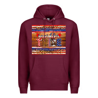 Burgundy 4th of July sparkler tribe Premium Hoodie - HRA Design Shop