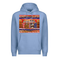 Colony Blue 4th of July sparkler tribe Premium Hoodie - HRA Design Shop