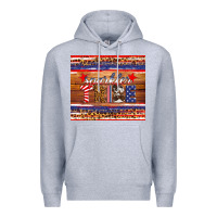 Heather Grey 4th of July sparkler tribe Premium Hoodie - HRA Design Shop
