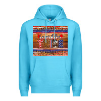 Ocean Blue 4th of July sparkler tribe Premium Hoodie - HRA Design Shop