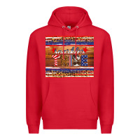 Red 4th of July sparkler tribe Premium Hoodie - HRA Design Shop