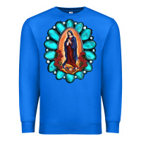 True Royal Gemstone Lady Of Guadalupe Premium Sweatshirt - RanaPortraitStore
