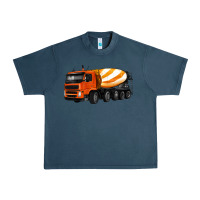 Midnight Navy cement truck Urban Heavy Tee - Artiststas