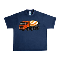 Navy cement truck Urban Heavy Tee - Artiststas