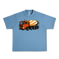 Pebble Blue cement truck Urban Heavy Tee - Artiststas