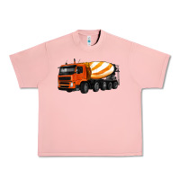 Salmon cement truck Urban Heavy Tee - Artiststas