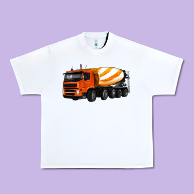 Cement Truck Urban Heavy Tee Designed By Artiststas