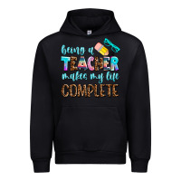 Black being a teacher makes my life complate Urban Hoodie - AdoDesignShop