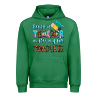 Emerald being a teacher makes my life complate Urban Hoodie - AdoDesignShop