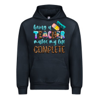 Navy being a teacher makes my life complate Urban Hoodie - AdoDesignShop