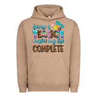 Pigment Burro being a teacher makes my life complate Urban Hoodie - AdoDesignShop