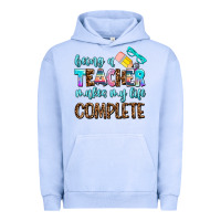 Pigment Grape Ice being a teacher makes my life complate Urban Hoodie - AdoDesignShop