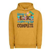 Pigment Peanut Butter being a teacher makes my life complate Urban Hoodie - AdoDesignShop