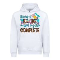 White being a teacher makes my life complate Urban Hoodie - AdoDesignShop