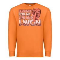 Carrot i fought for my life and i won uterine cancer peac Premium Sweatshirt - texasbilliewilder
